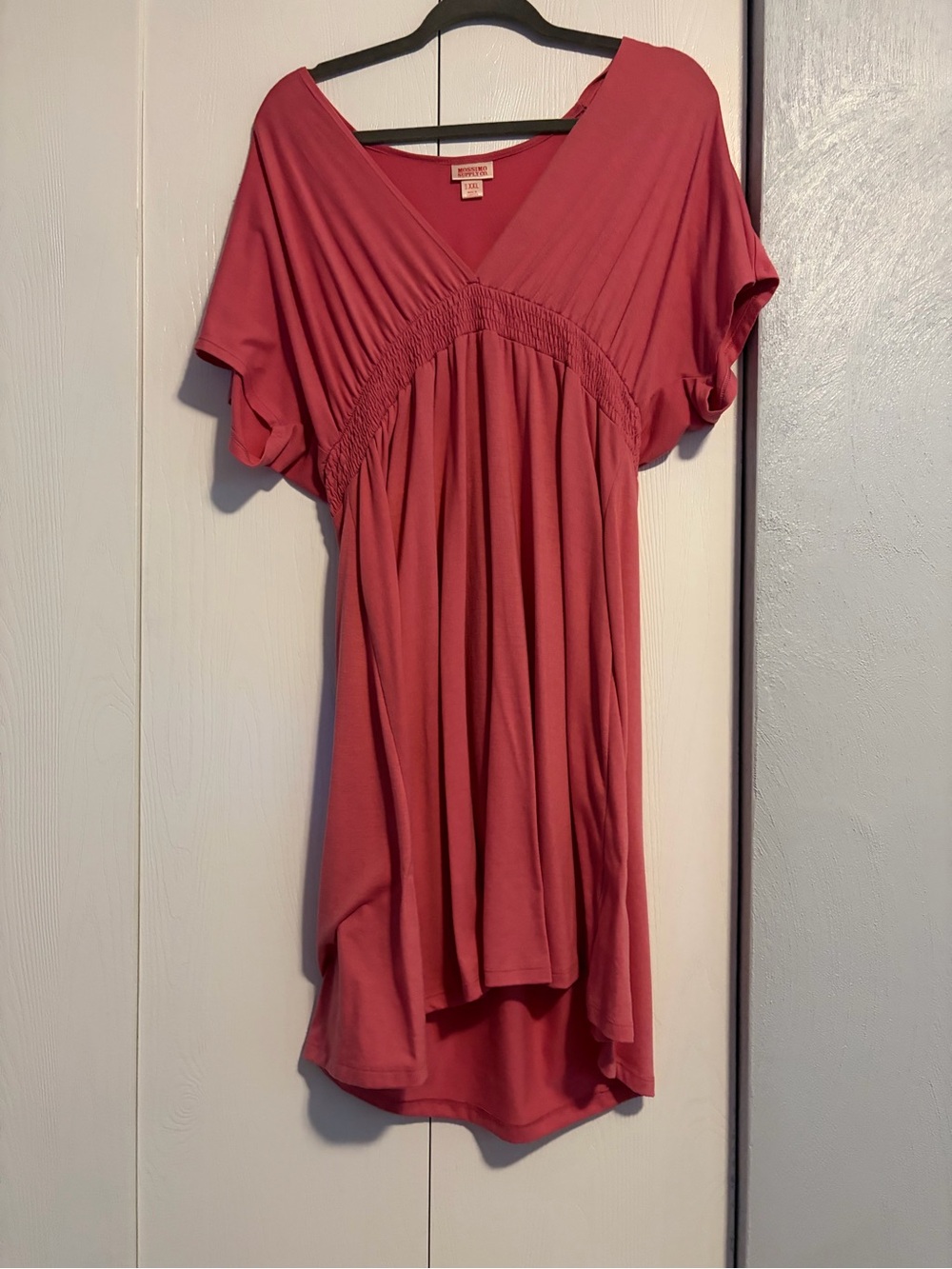 Mossimo Supply Co. Rose V-Neck Smocked Empire-Waist Dress
